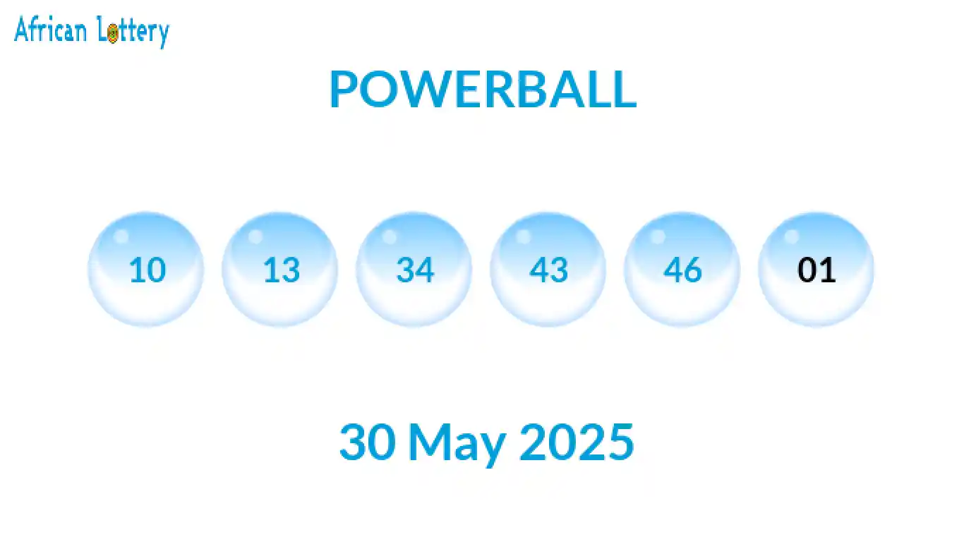 SA Powerball summary - 2025-05-30